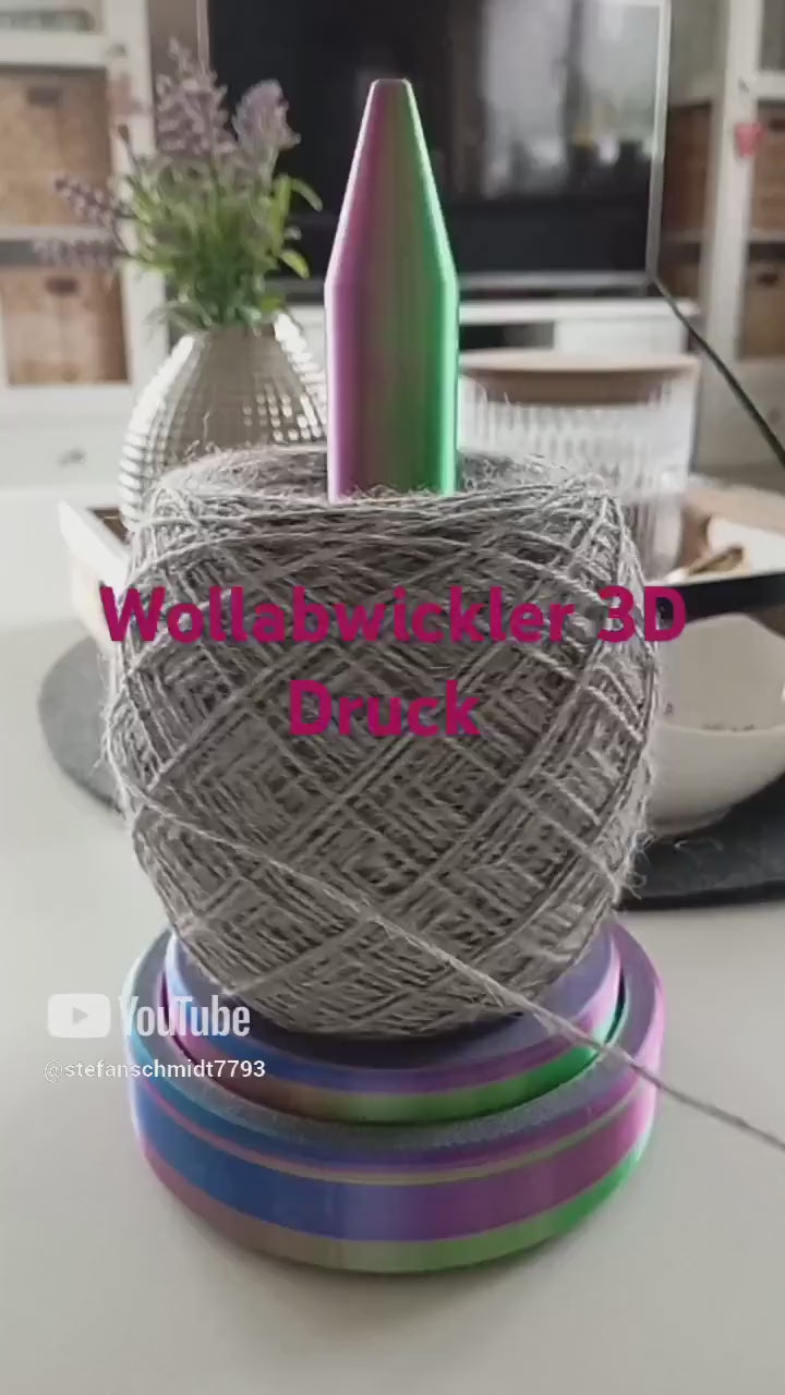 Wollabwickler 3D Wunschfarben